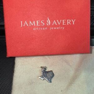 James Avery Silver Texas Pendant